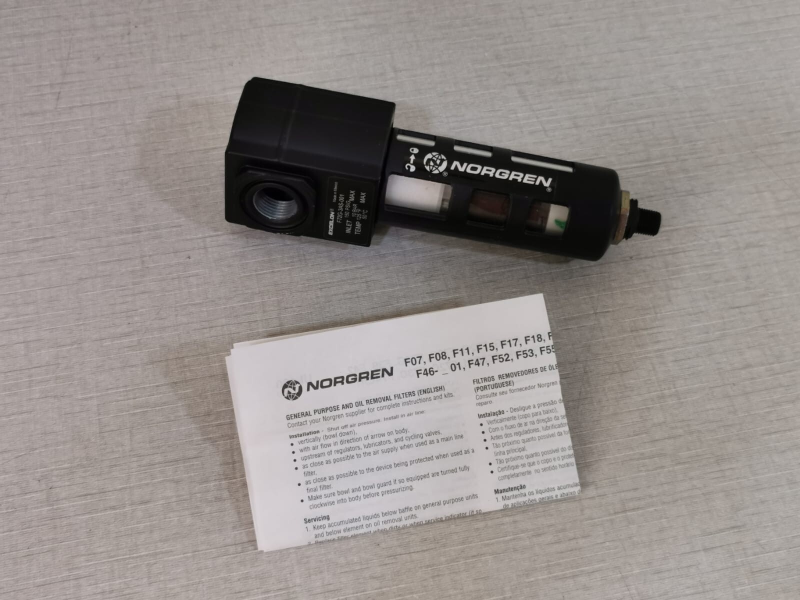 NORGREN F72G-3AS-001 Excelon General Purpose Filter
