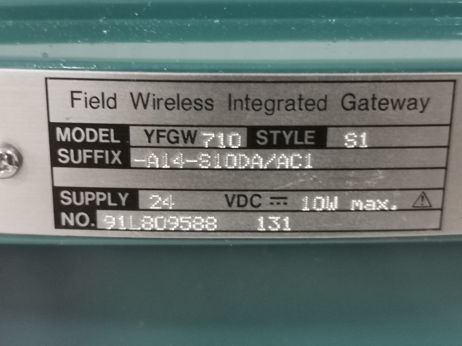 Yokogawa A14-S10DA/AC1 Yokogawa YFGW710 S1 Field Wireless Integrated Gateway A14-S10DA/AC1 2