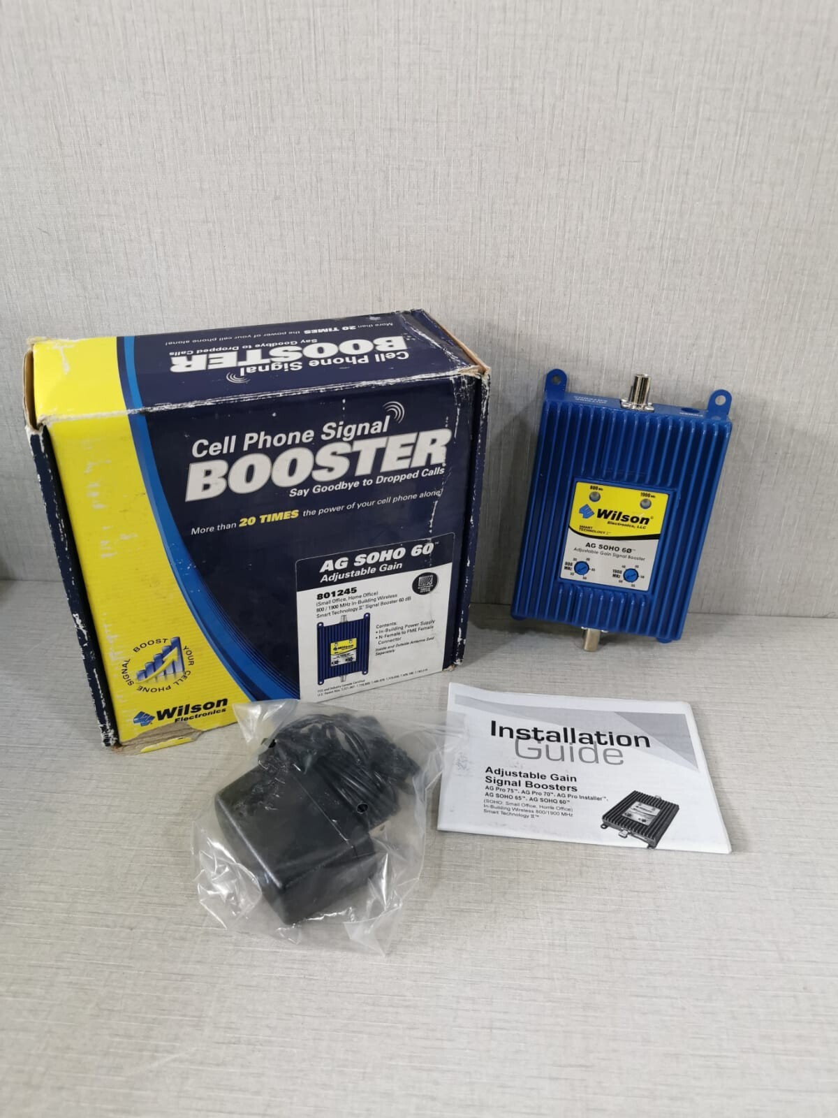 Wilson Electronics 271265 AG SOHO 60 Adjustable Gain Signal Booster - INC. ACCS