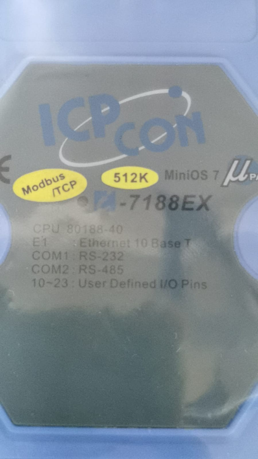 ICP CON MINIOS-7 ICP CON I-7188EX-MTCP CR MiniOS 7 ETHERNET 10 BASE T 3