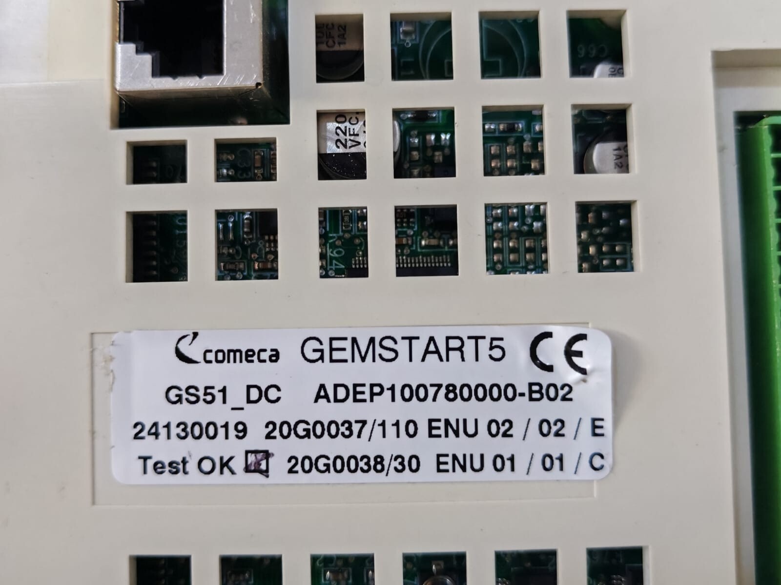 COMECA GS51-DC COMECA GEMSTART 5 Motor Protection Relay GS51-DC ADEP100780000-B02 2