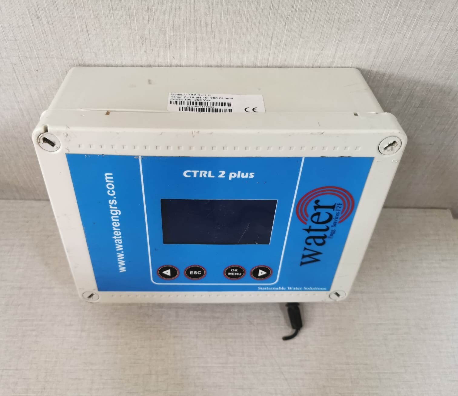 FWT CTRL 2 plus FWT CTRL2 B ph-cl Range 0-14 ph/0-200 cl ppm - WITH DAMAGED PART 4