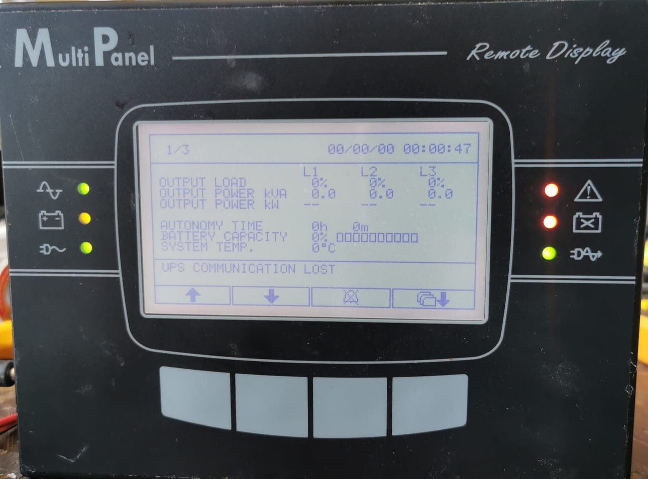 RPS YSKCMP1A RPS Multi Panel P/N: YSKCMP1A 12VDC 250mA Remote Display - / UNIT ONY 3
