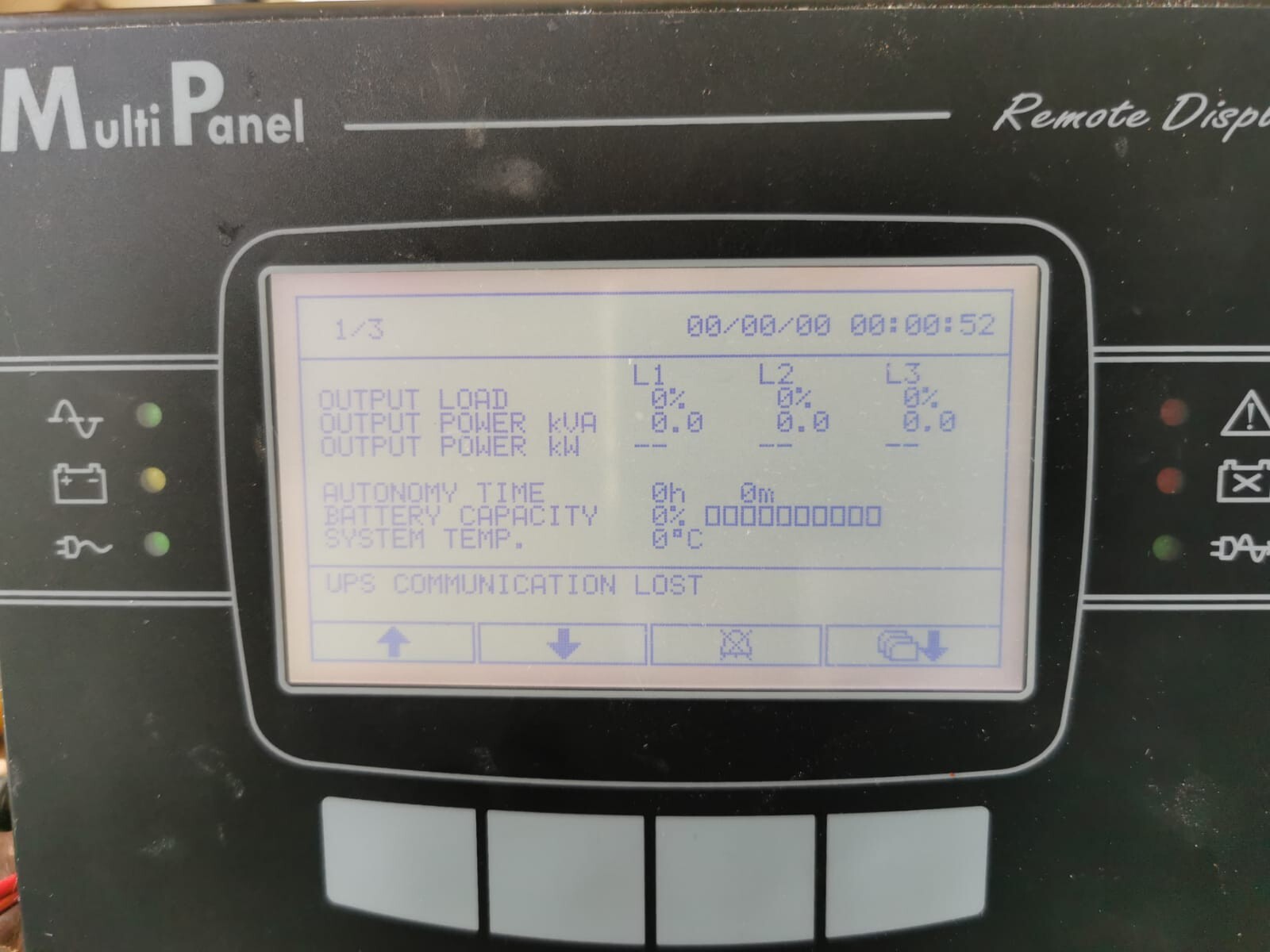 RPS YSKCMP1A RPS Multi Panel P/N: YSKCMP1A 12VDC 250mA Remote Display - / UNIT ONY 4