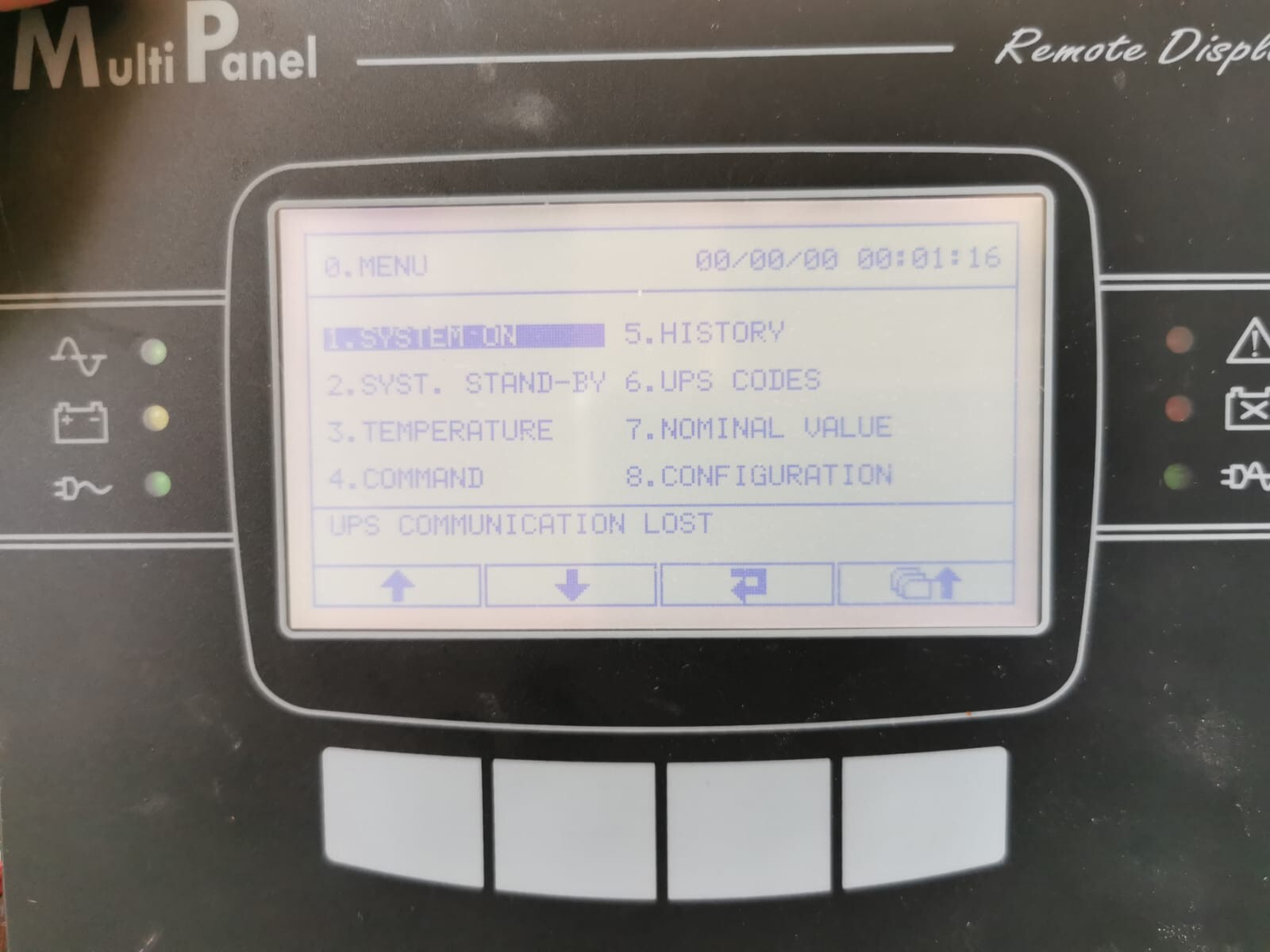 RPS YSKCMP1A RPS Multi Panel P/N: YSKCMP1A 12VDC 250mA Remote Display - / UNIT ONY 6