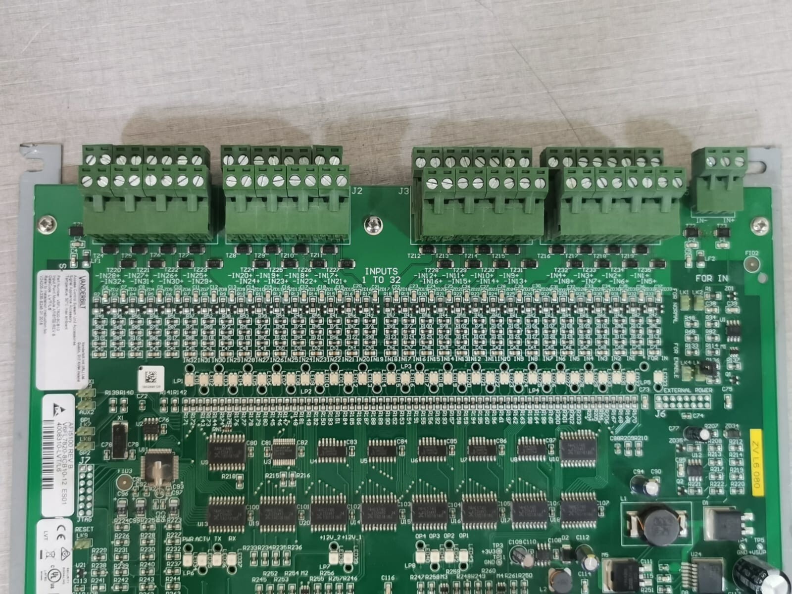 VANDERBILT V6FL7820-8CB10-12 VANDERBILT AFI5100 REV. B PCB Control Board V6FL7820-8CB10-12 5