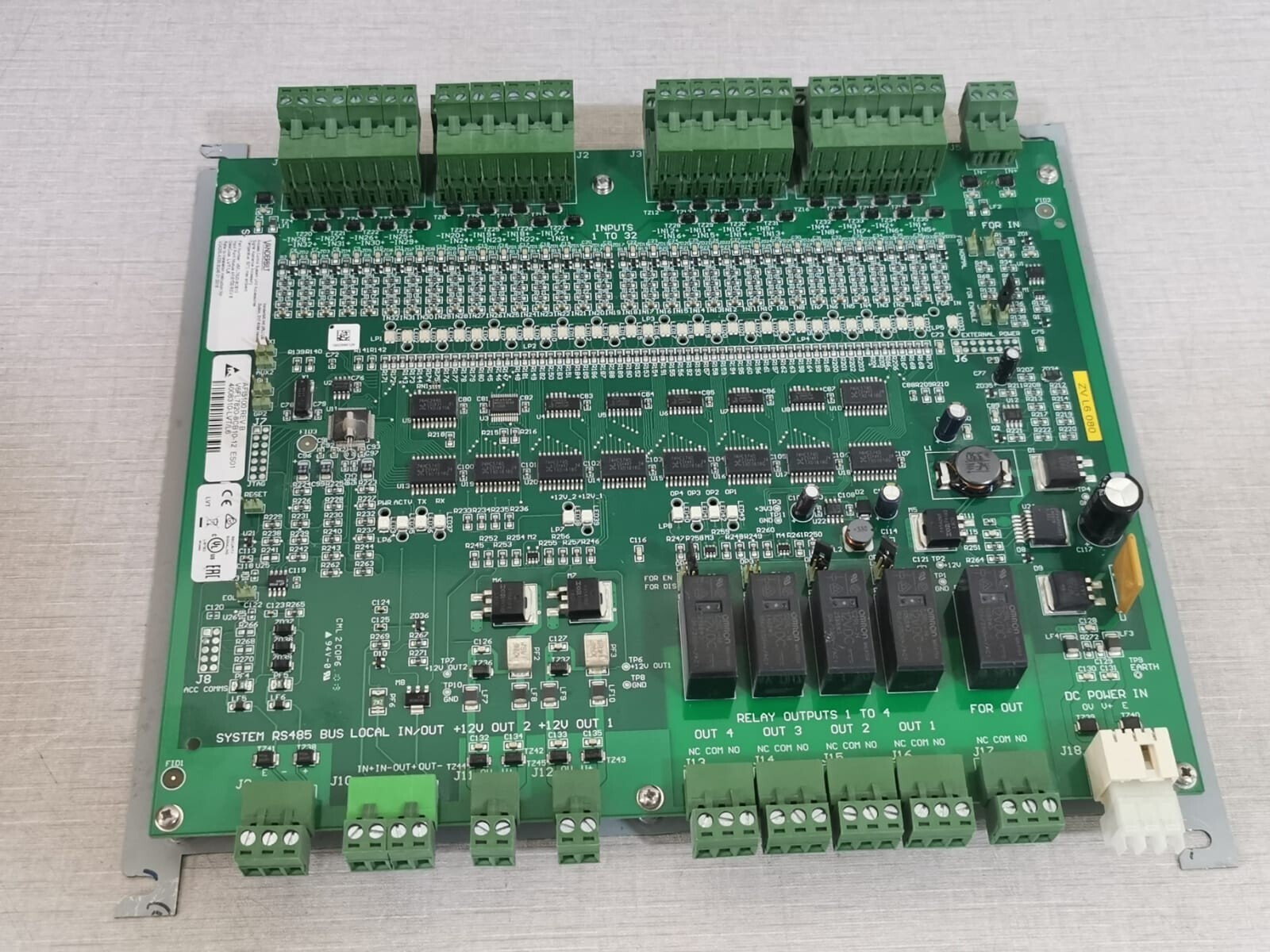 VANDERBILT V6FL7820-8CB10-12 VANDERBILT AFI5100 REV. B PCB Control Board V6FL7820-8CB10-12 8