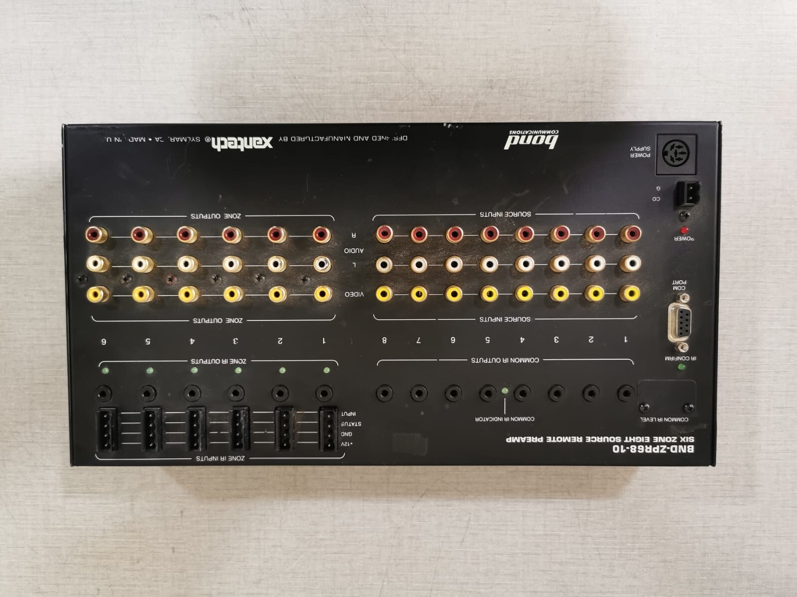 Xantech BND-ZPR68-10 XANTECH BND-ZPR68-10 SIX ZONE EIGHT SOURCE REMOTE PREAMP 5