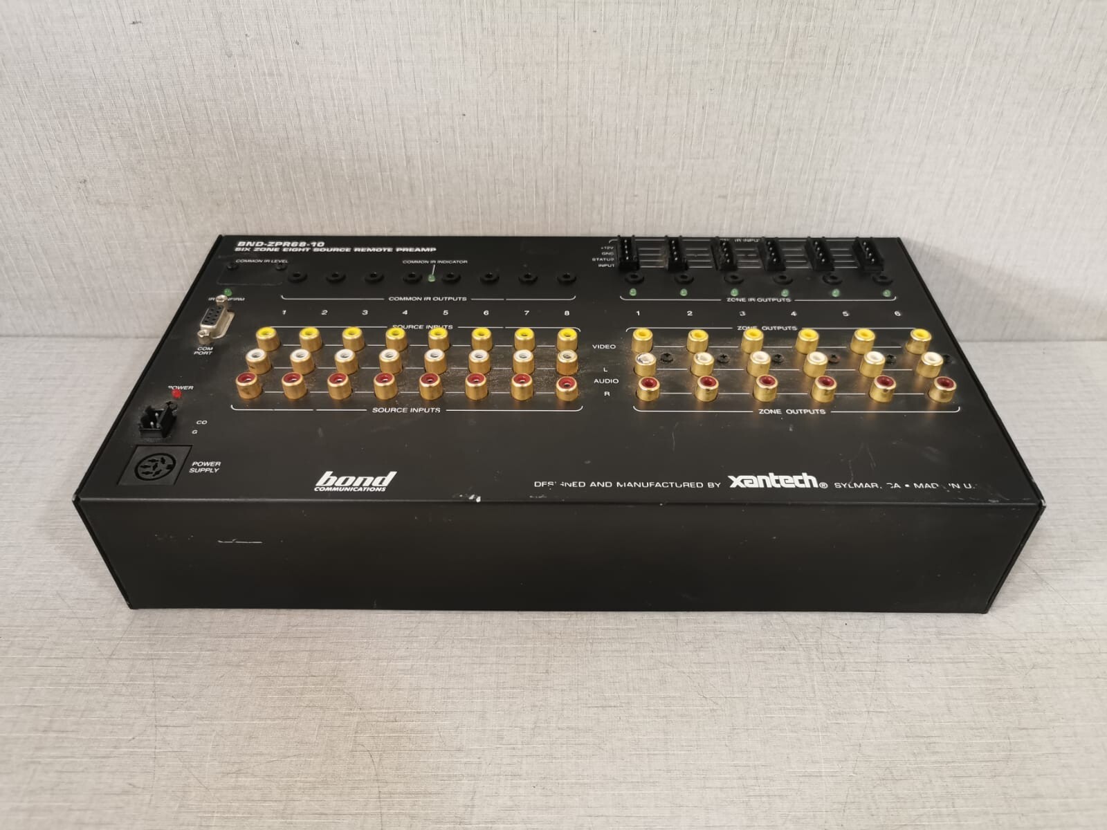 Xantech BND-ZPR68-10 XANTECH BND-ZPR68-10 SIX ZONE EIGHT SOURCE REMOTE PREAMP 9