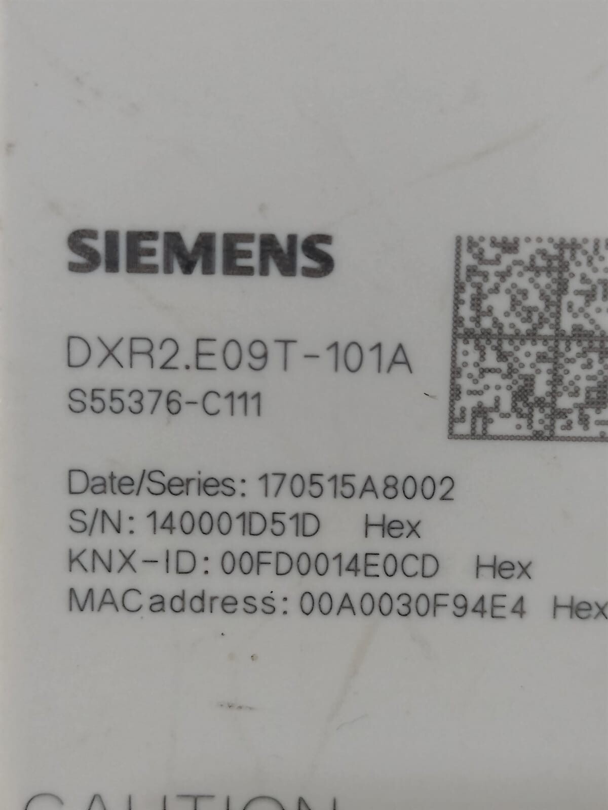 Siemens DXR2.E09T-101A SIEMENS DXR2.E09T-101A / S55376-C111 AC 230V-20VA 50/50 Hz 5