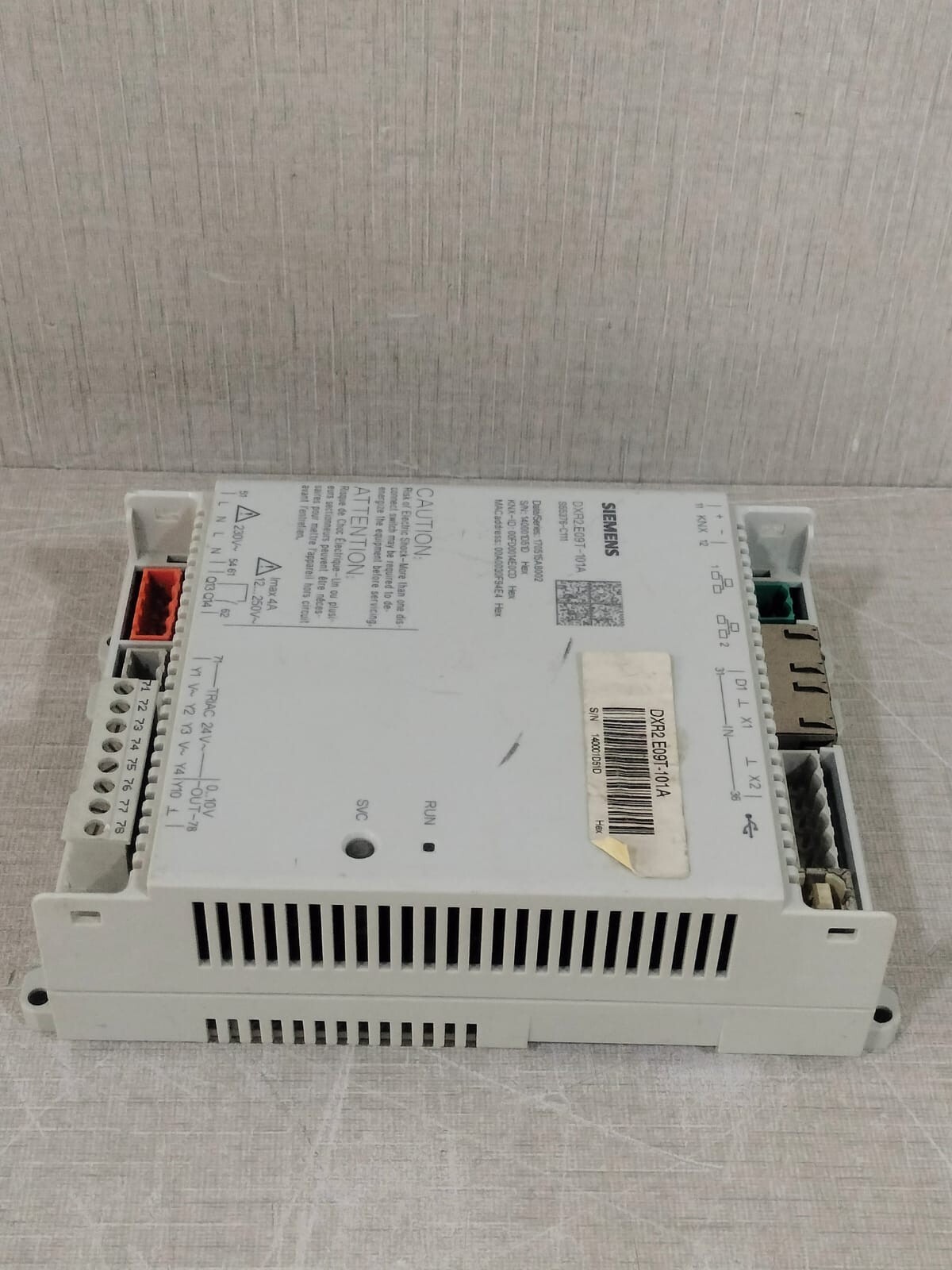 Siemens DXR2.E09T-101A SIEMENS DXR2.E09T-101A / S55376-C111 AC 230V-20VA 50/50 Hz 7