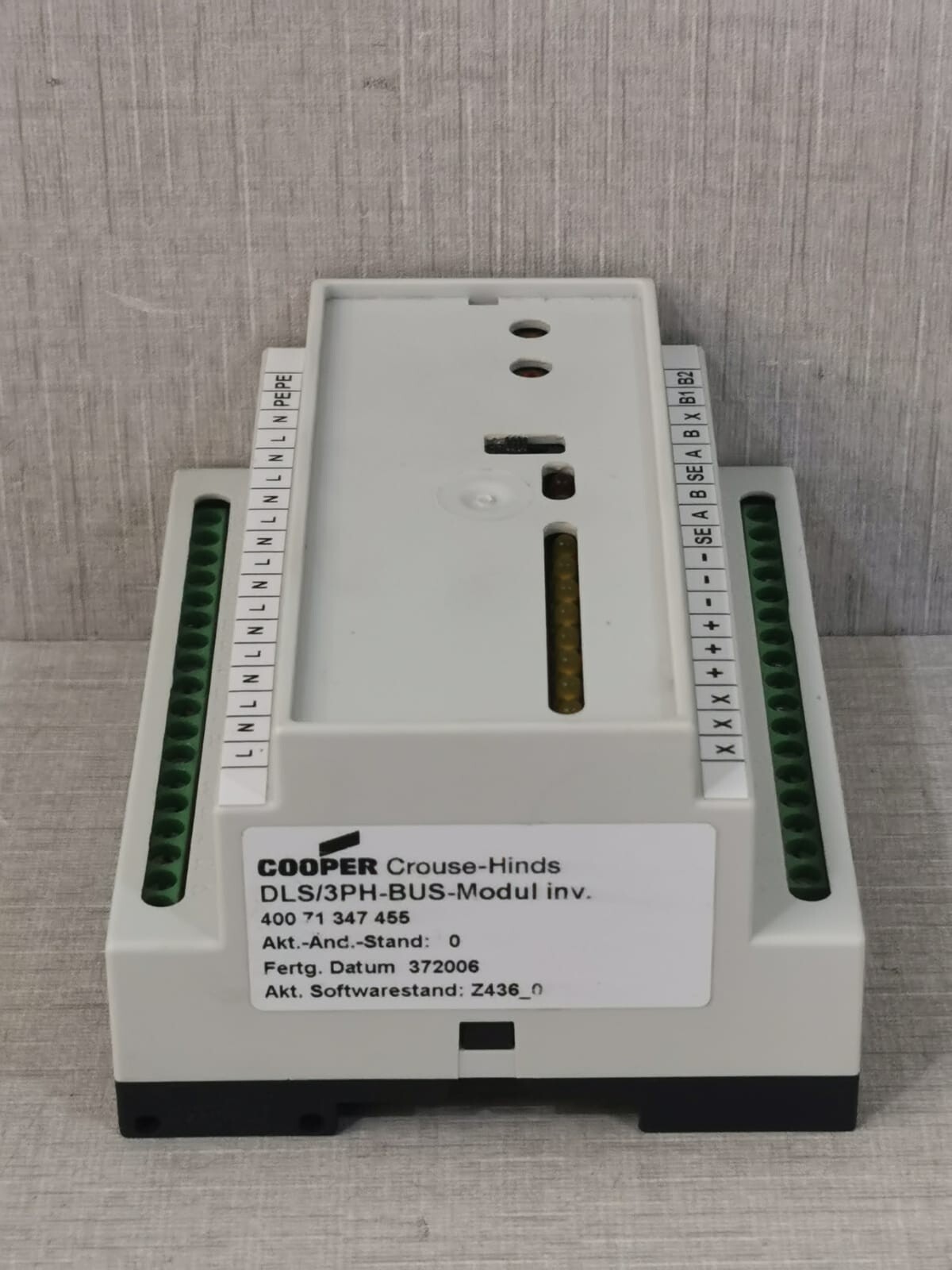 COOPER 400 71 347 455 COOPER DLS/3PH-BUS-Modul Inv. 400 71 347 455 Without Label on Top 3