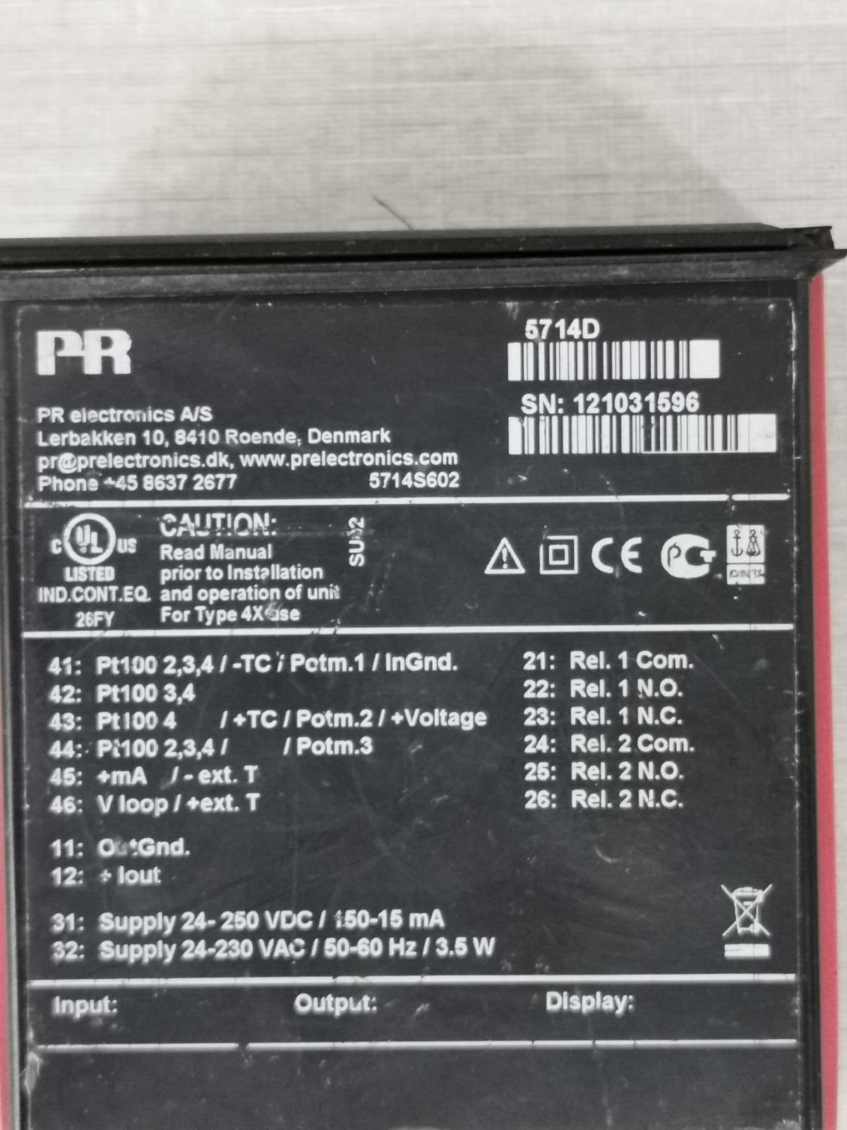 PR Electronics 5714D PR Electronics 5714D Programmable Transmitter 3