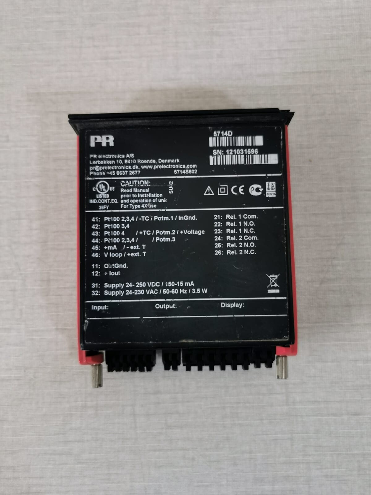 PR Electronics 5714D PR Electronics 5714D Programmable Transmitter 4