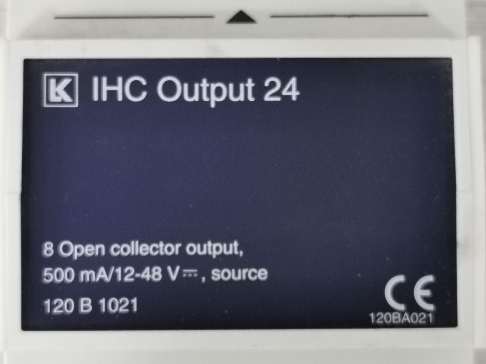 LK 120B1021, 120BA021 LK IHC Output 24 120B1021/120BA021, 8 Open Collector Output 2