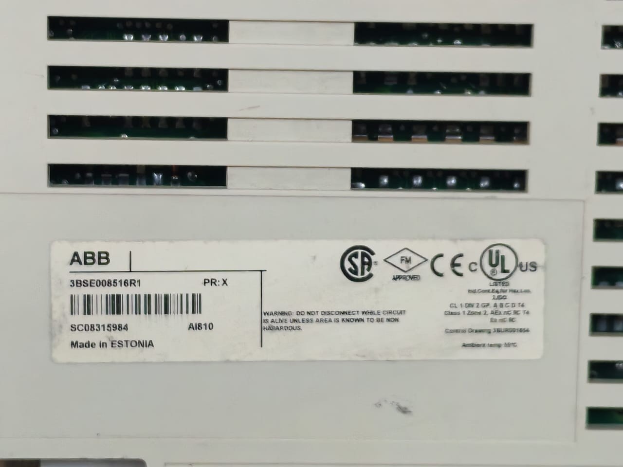 ABB 3BSE008516R1 AI810 ABB 3BSE008516R1 Analog Input 8Channel Module WITHOUT BASE 4