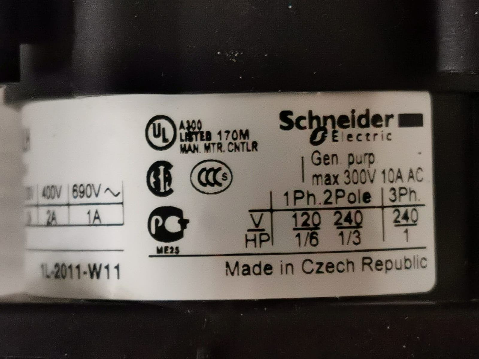 Schneider Electric K1F027MLH SCHNEIDER ELECTRIC K1F027MLH CAM SWITCHES 3