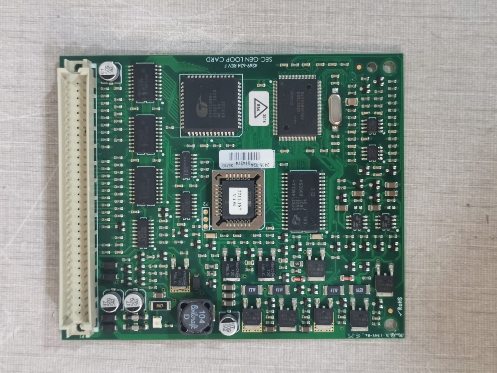 Honeywell 4269-634 REV.F Honeywell Gent Vigilon 4269-634 REV.F SEC-GEN LOOP CARD 2