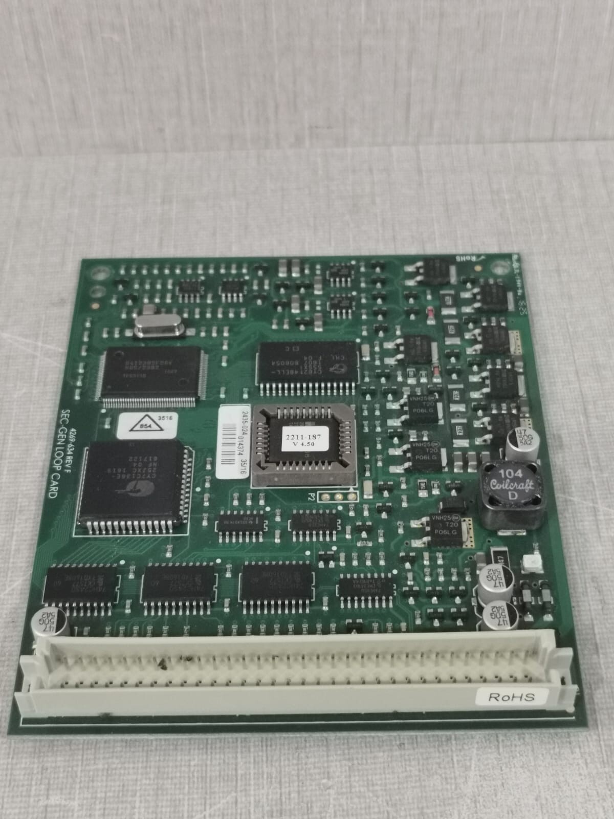 Honeywell 4269-634 REV.F Honeywell Gent Vigilon 4269-634 REV.F SEC-GEN LOOP CARD 5