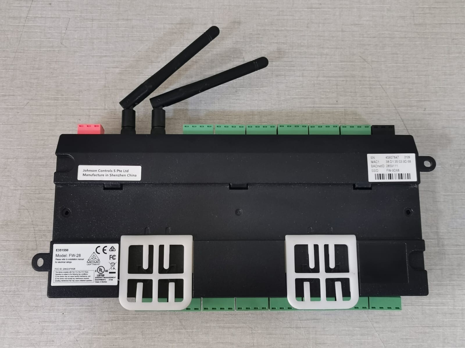 Johnson Controls FW-28 Johnson Controls Specific Systems FW-28 Control Module E351550 10