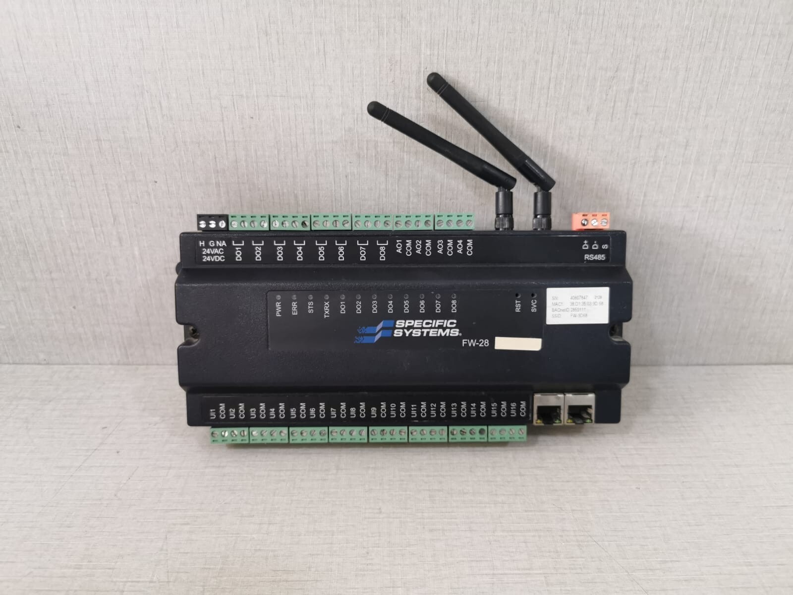 Johnson Controls Specific Systems FW-28 Control Module E351550