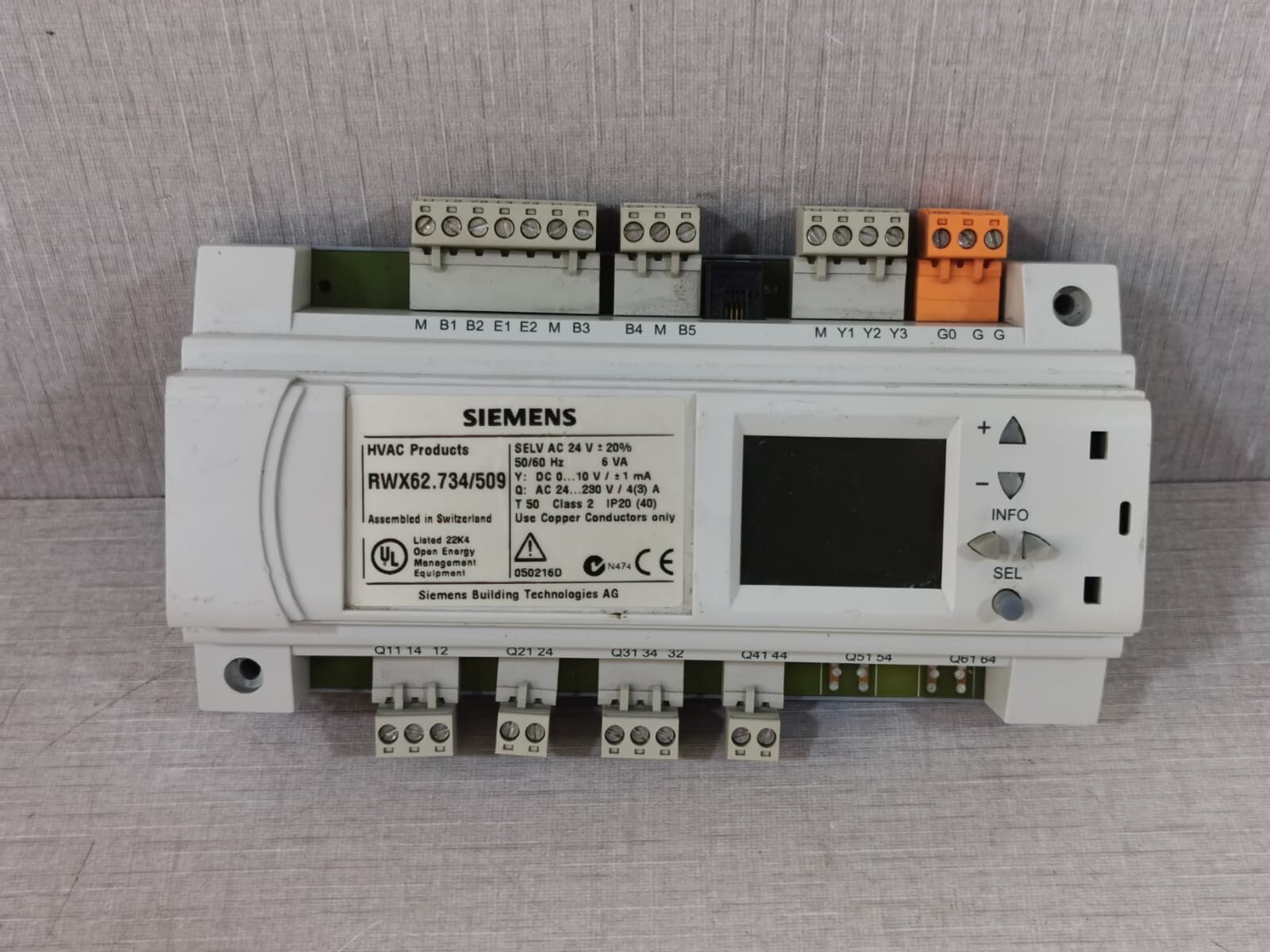 Siemens RWX62.734/509 SIEMENS RWX62.734/509 Universal Controller - Damaged Rubber Button 6