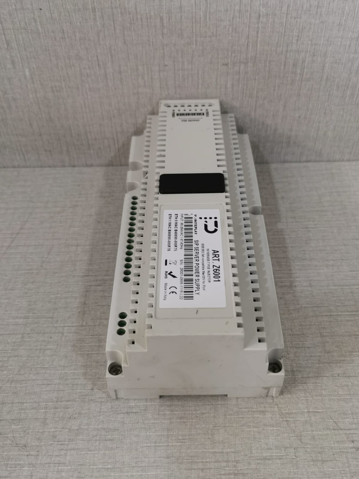 INFINITEPLAY ART.Z6001 / Z6001 SIP SERVER POWER SUPPLY 7