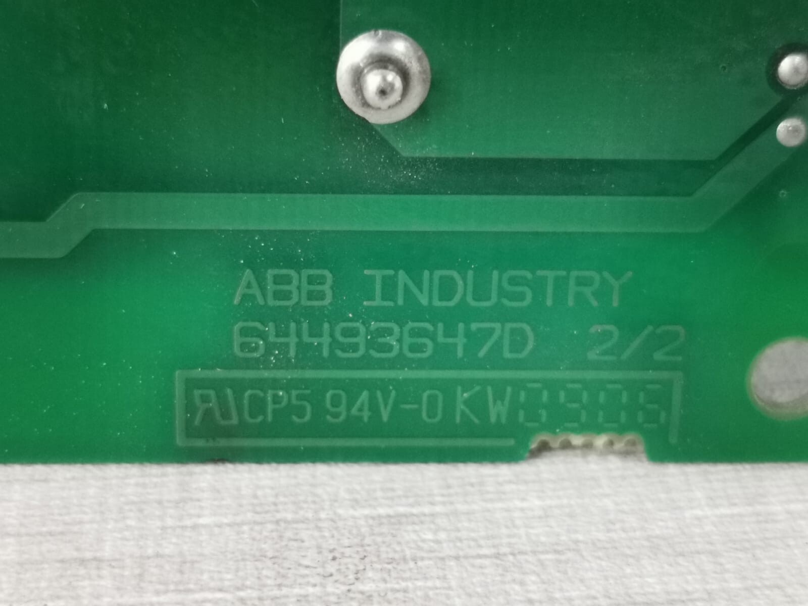 ABB APOW-01C ABB APOW-01C POWER SUPPLY BOARD 64493647D 1/2 8