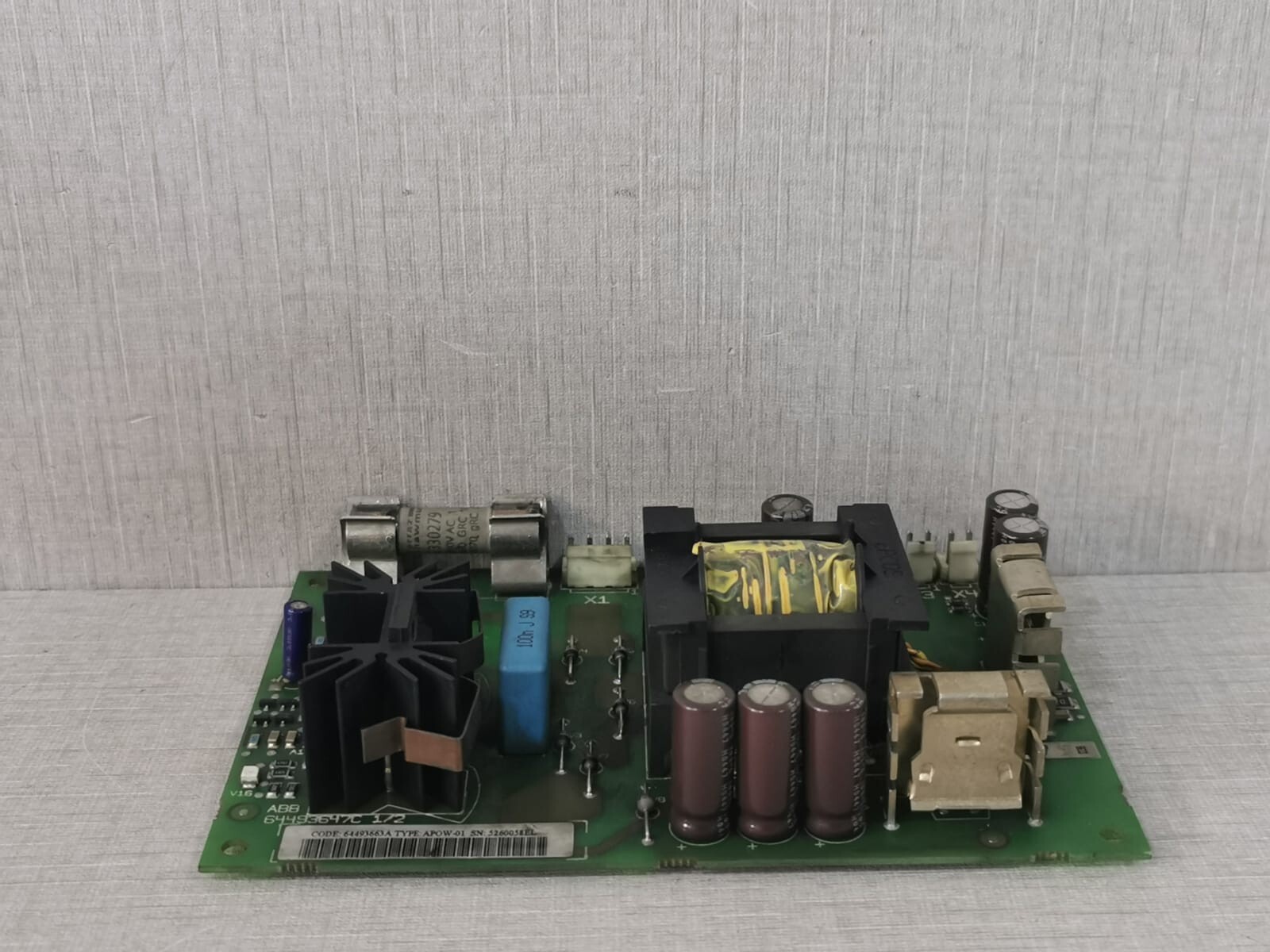 ABB APOW-01 ABB APOW-01 POWER SUPPLY BOARD 64493647C 1/2 3