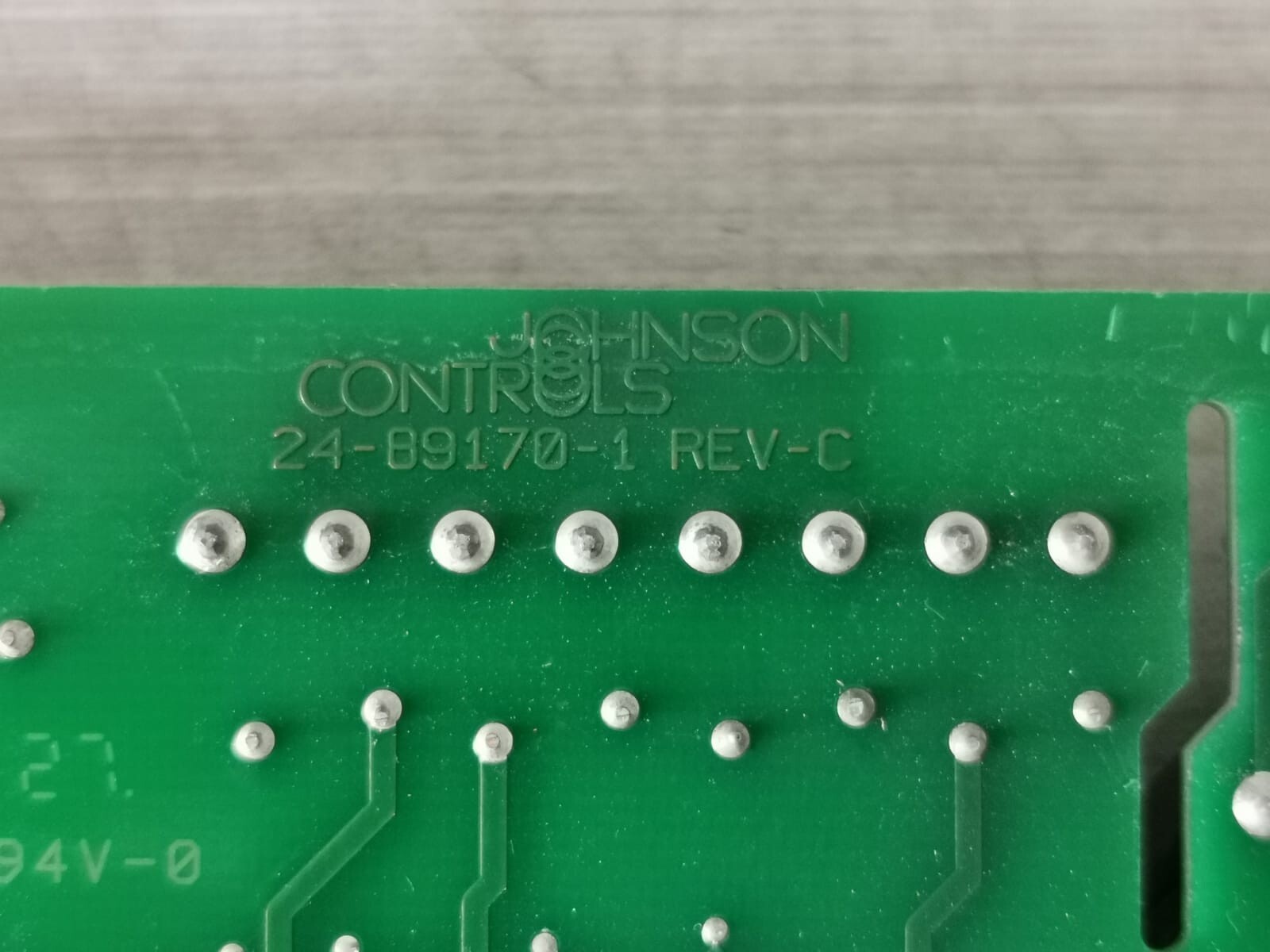 Johnson Controls 25-89170-7 JOHNSON CONTROLS 25-89170-7 REV C /24-89170-1 REV C CONTROLLER 9