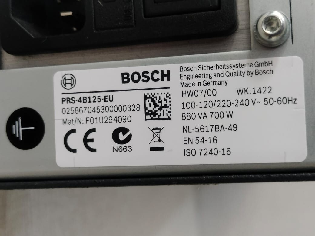 Bosch F01U294090 BOSCH PRS-4B125-EU / F01U294090 BASIC POWER AMPLIFIER - / NO ACCS 6