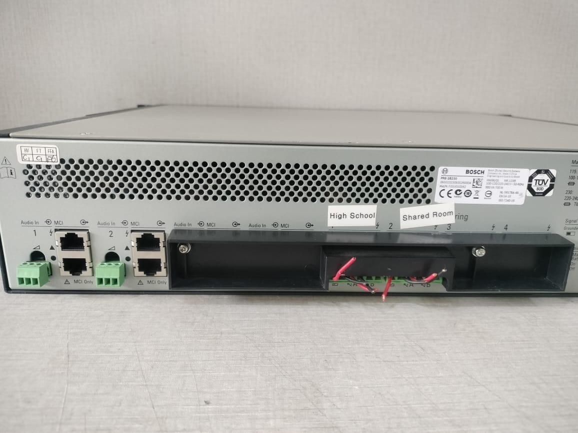 Bosch F01U010342 BOSCH SECURITY SYSTEMS PRS 2B250 / F01U010342 BASIC AMPLIFIER 9