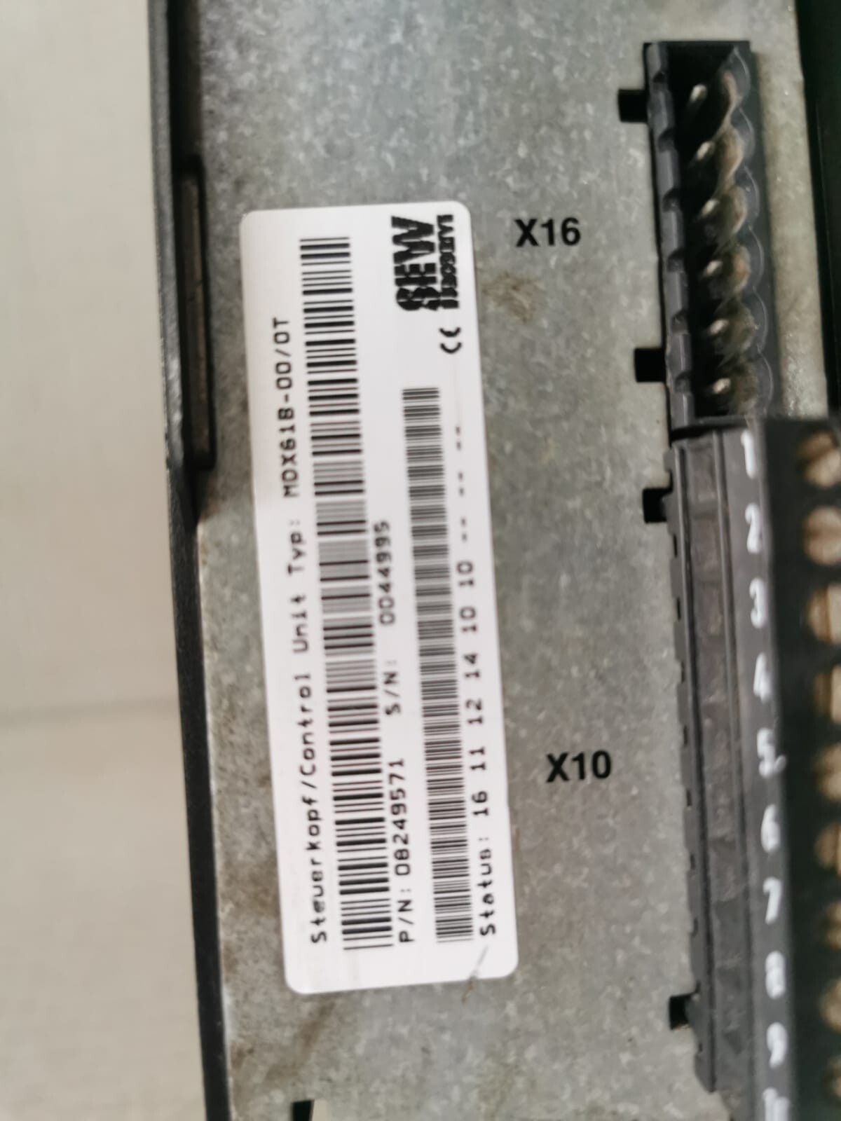 SEW EURODRIVE MDX161B-0T SEW EURODRIVE MDX61B0015-5A3-4-0T / MDX61B-0T MOVIDRIVE UMRICHTER 7