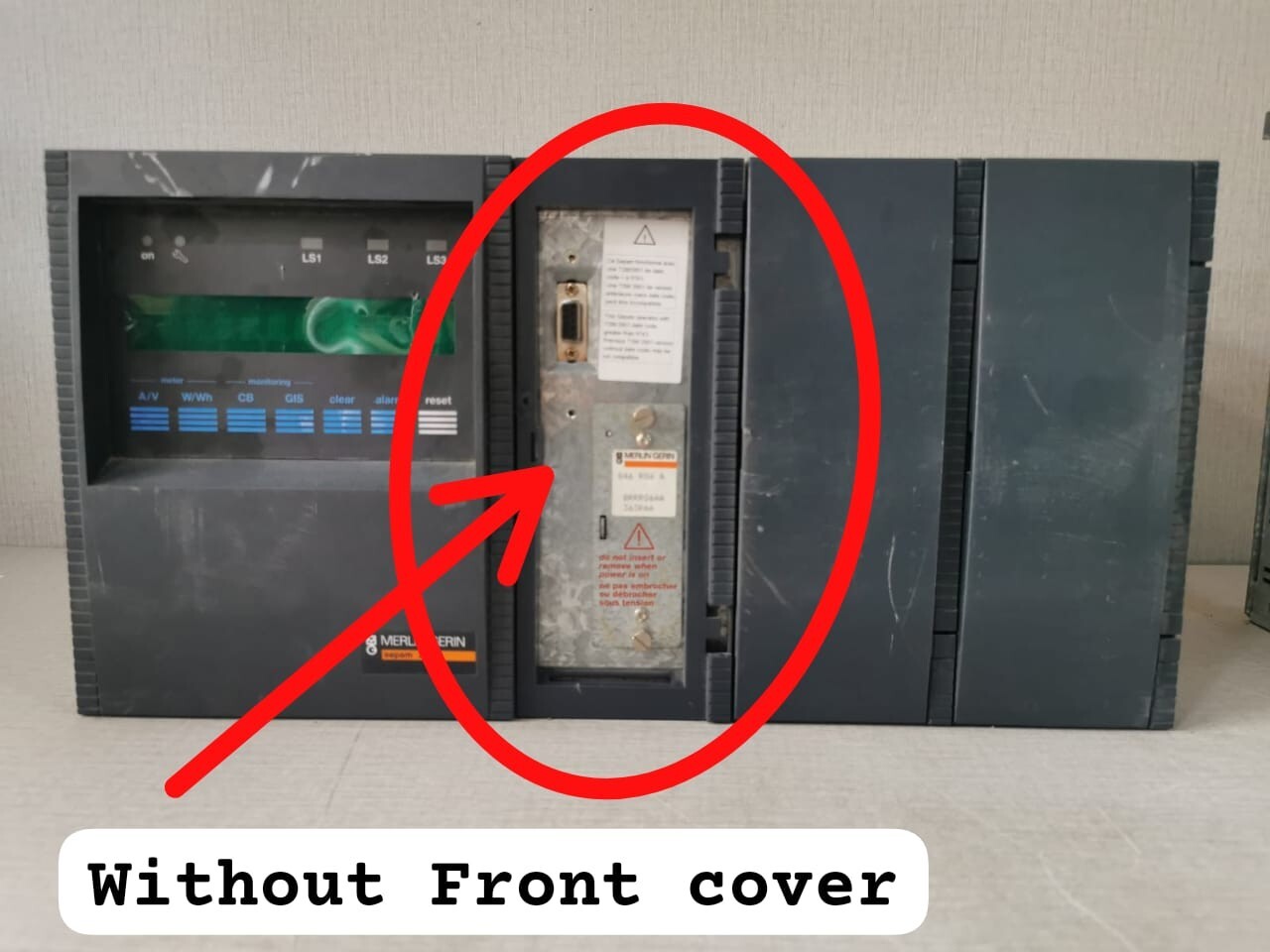 Merlin Gerin RELAY-W/O MERLIN GERIN SEPAM 2000 PROTECTION RELAY-W/O FRONT COVER & BROKEN SCREEN SURFACE 7