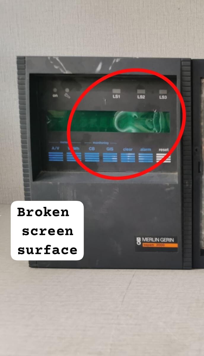 Merlin Gerin RELAY-W/O MERLIN GERIN SEPAM 2000 PROTECTION RELAY-W/O FRONT COVER & BROKEN SCREEN SURFACE 8