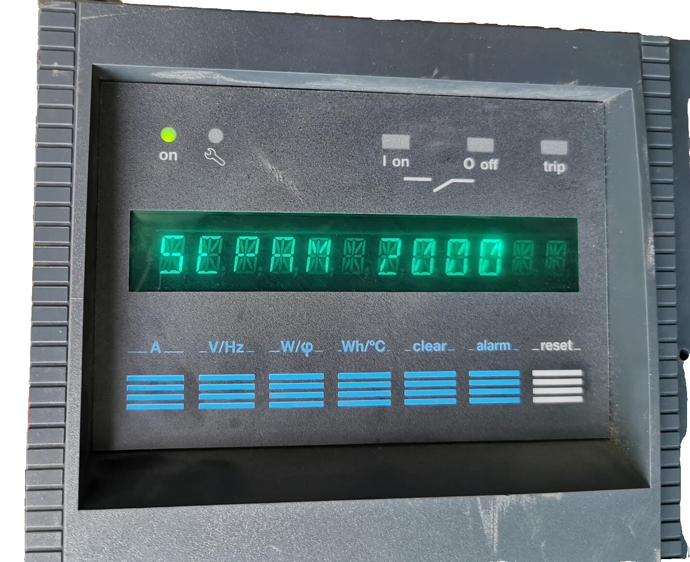 MERLIN GERIN SEPAM 2000 PROTECTION RELAY-W/O FRONT COVER & BROKEN SCREEN SURFACE