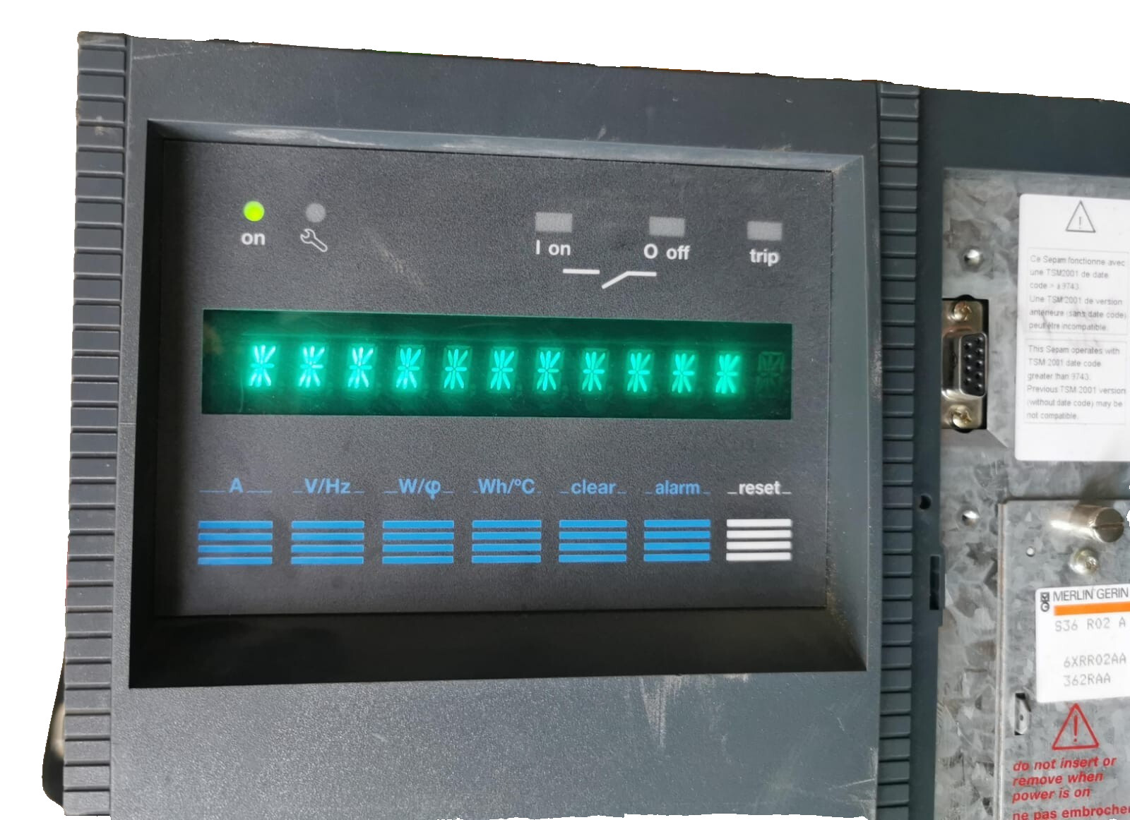 Merlin Gerin SEPAM 2000 MERLIN GERIN SEPAM 2000 PROTECTION RELAY WITHOUT FRONT COVER 5