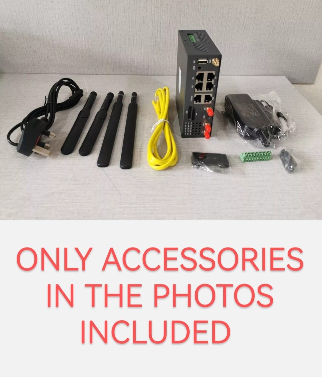 CELLULAR ROUTER EM12-G CELLULAR ROUTER H900T-W-CAT12 / EM12-G (ONLY ACCESSORIES IN THE PHOTOS INCLUDED) 2
