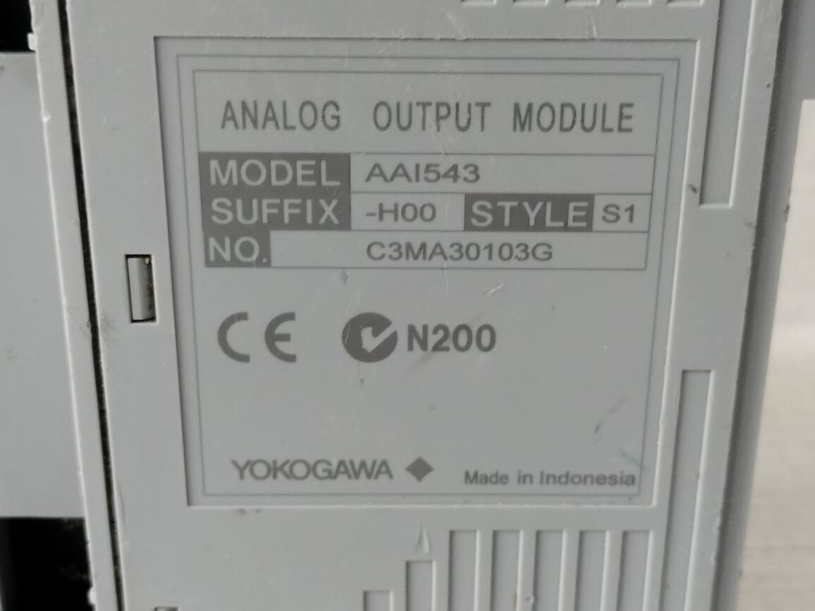 Yokogawa AAI543-H00 S1 YOKOGAWA AAI543 ANALOG OUTPUT MODULE AAI543-H00 S1 9