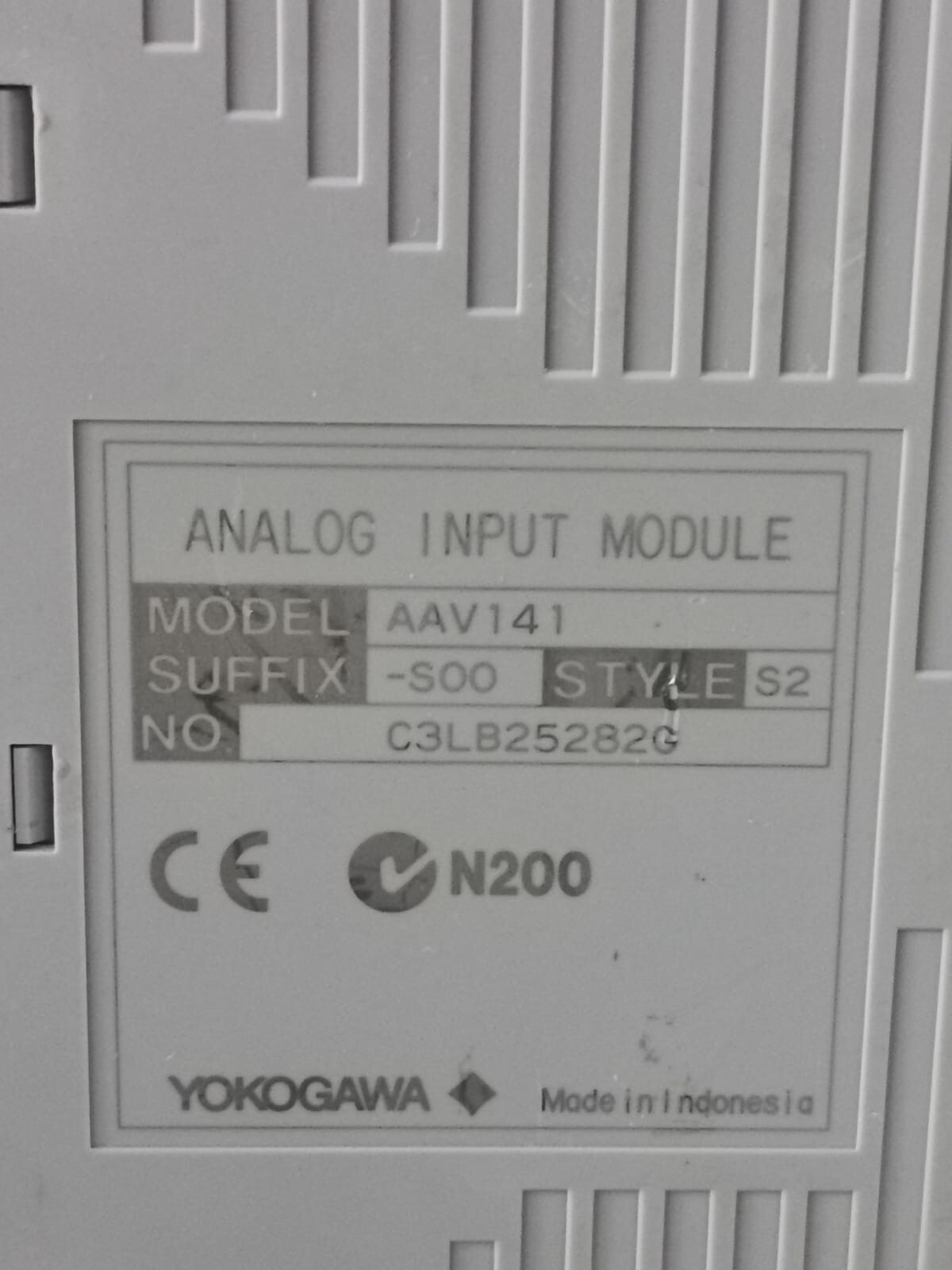 Yokogawa AAV141-S00 S2 YOKOGAWA AAV141-S00 S2 ANALOG INPUT MODULE 3