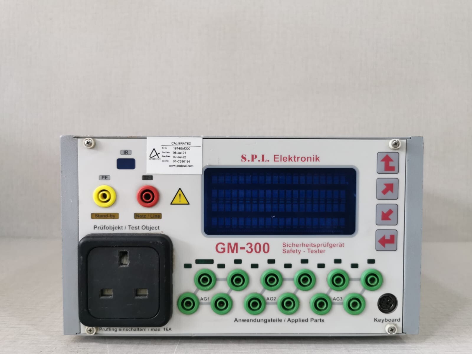 S.P.L ELEKTRONIK 1974GM300 S.P.L ELEKTRONIK GM-300 1974GM300 V3.41 SAFETY-TESTER 10
