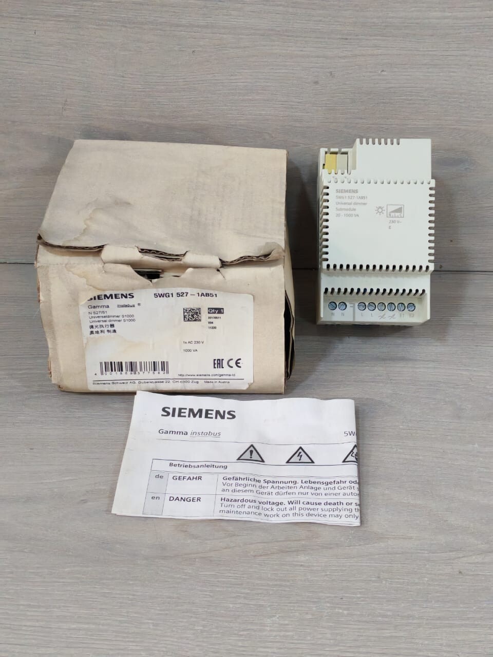 SIEMENS 5WG1 527-1AB51 UNIVERSAL DIMMER SUBMODULE 20-1000VA