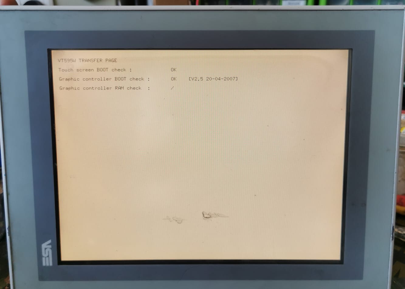ESA VT595WAPT00 ESA VT595WAPT00 OPERATOR INTERFACE PANEL -NEED PASSWORD (UNKNOWN PASSWORD) 2