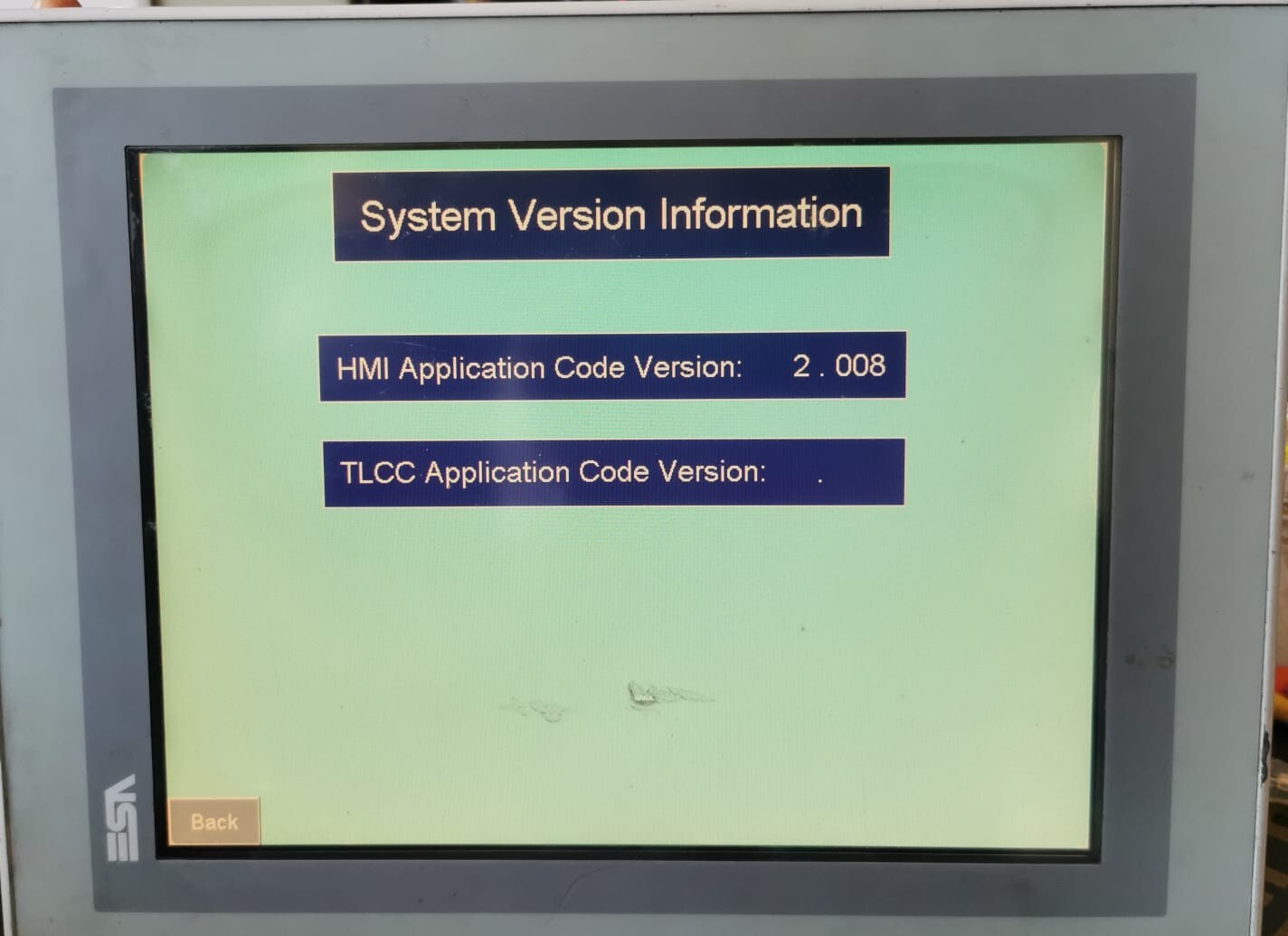 ESA VT595WAPT00 ESA VT595WAPT00 OPERATOR INTERFACE PANEL -NEED PASSWORD (UNKNOWN PASSWORD) 4