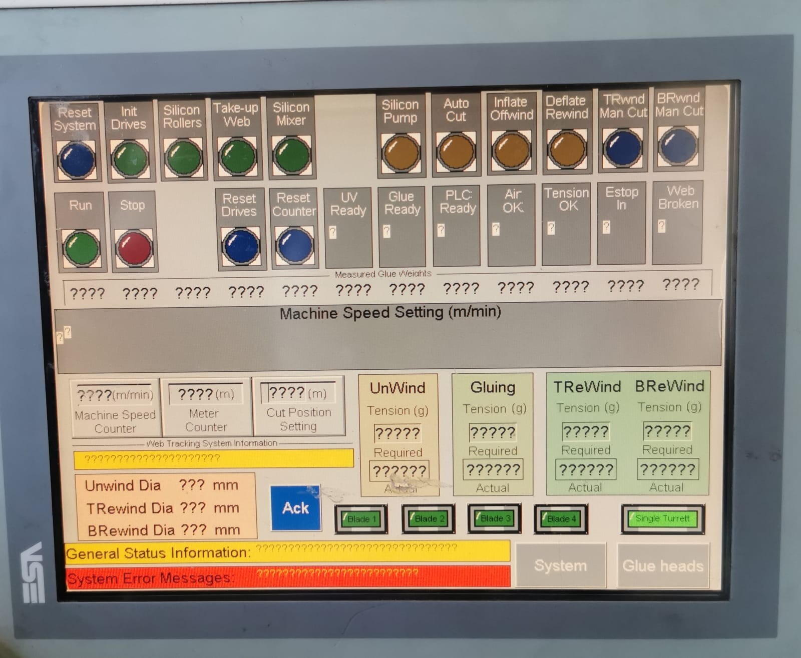 ESA VT595WAPT00 ESA VT595WAPT00 OPERATOR INTERFACE PANEL -NEED PASSWORD (UNKNOWN PASSWORD) 5