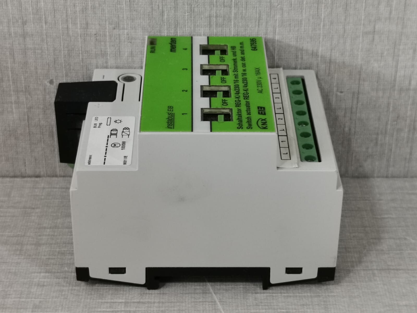 Merten 647595 MERTEN 647595 SWITCH ACTUATOR REG-K/4x230/16 6