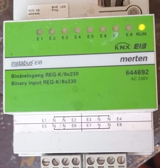 MERTEN 644692 MERTEN 644692 Binary Input REG-K/8X230 - TESTED OK 3