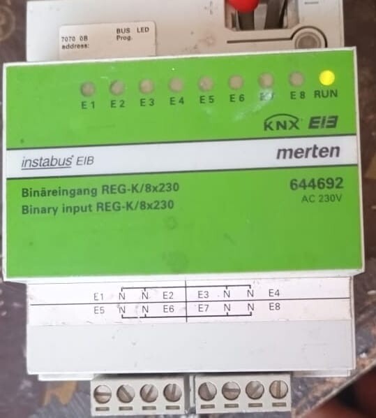 MERTEN 644692 MERTEN 644692 Binary Input REG-K/8X230 - TESTED OK 4