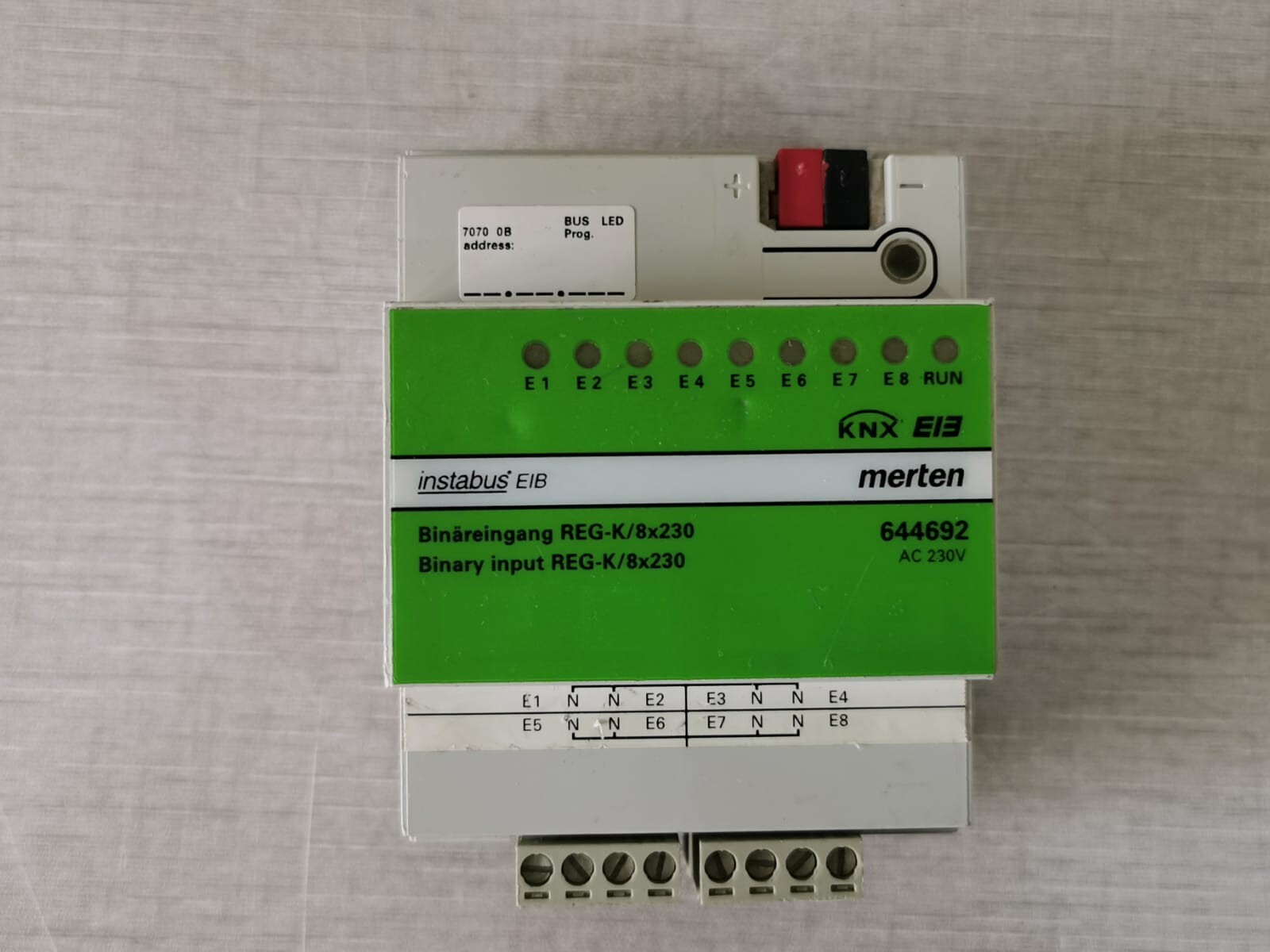MERTEN 644692 MERTEN 644692 Binary Input REG-K/8X230 - TESTED OK 5