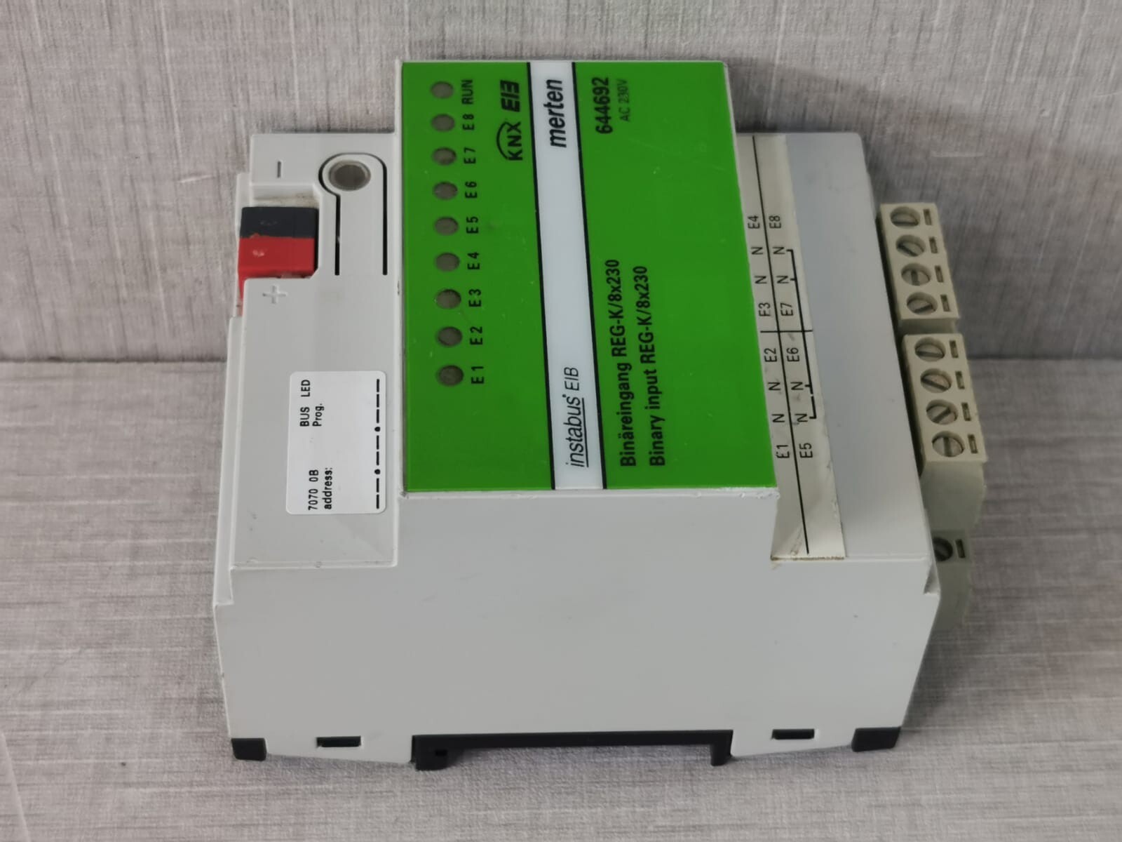 MERTEN 644692 MERTEN 644692 Binary Input REG-K/8X230 - TESTED OK 8